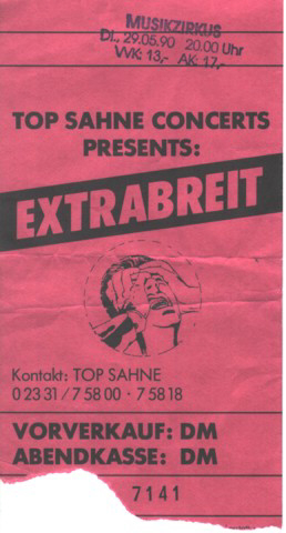 29.05.1990 – Extrabreit @Dortmund/Musikzirkus