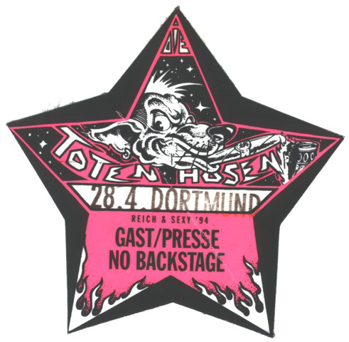 28.04.1994 – Die Toten Hosen – Reich & Sexy @Dortmund/Westfalenhalle