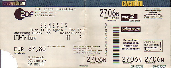 27.06.2007 – Genesis – Turn it on again @Düsseldorf/LTU-Arena