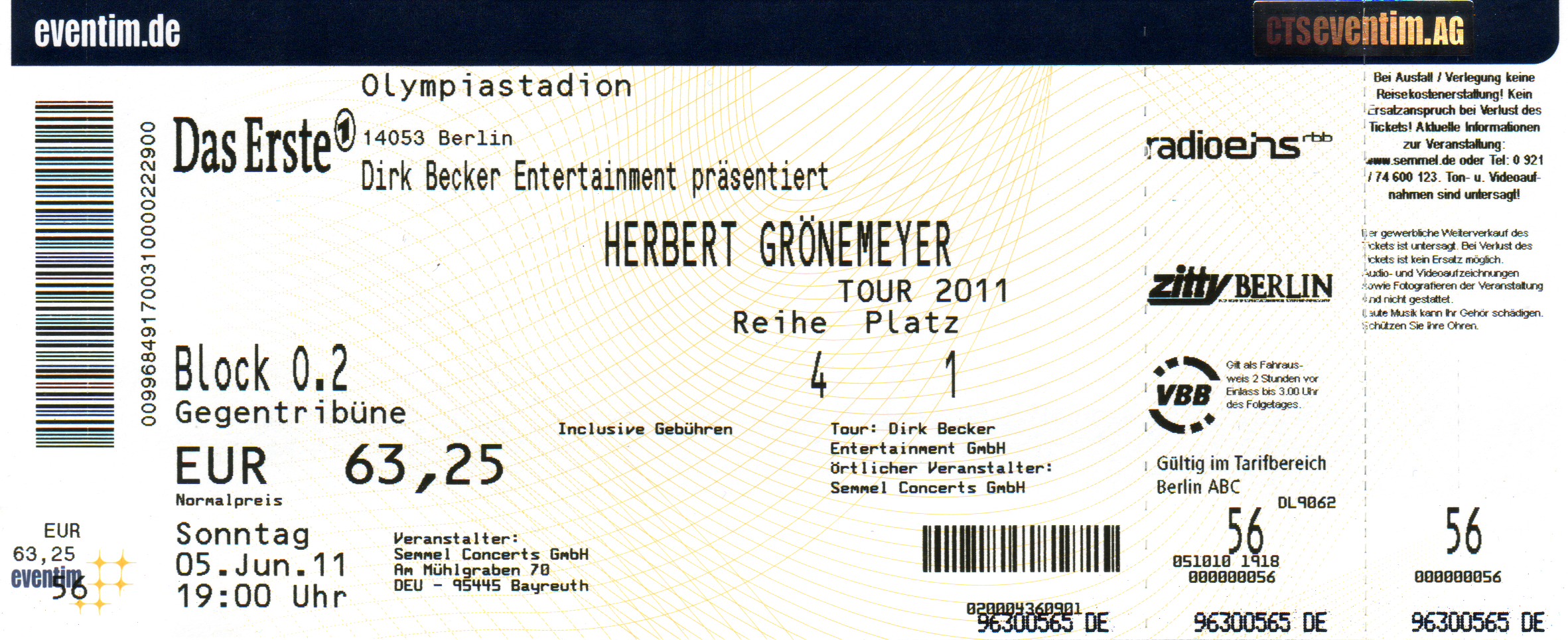 05.06.2011 – Herbert Grönemeyer – Schiffsverkehr @Berlin/Olympiastadion