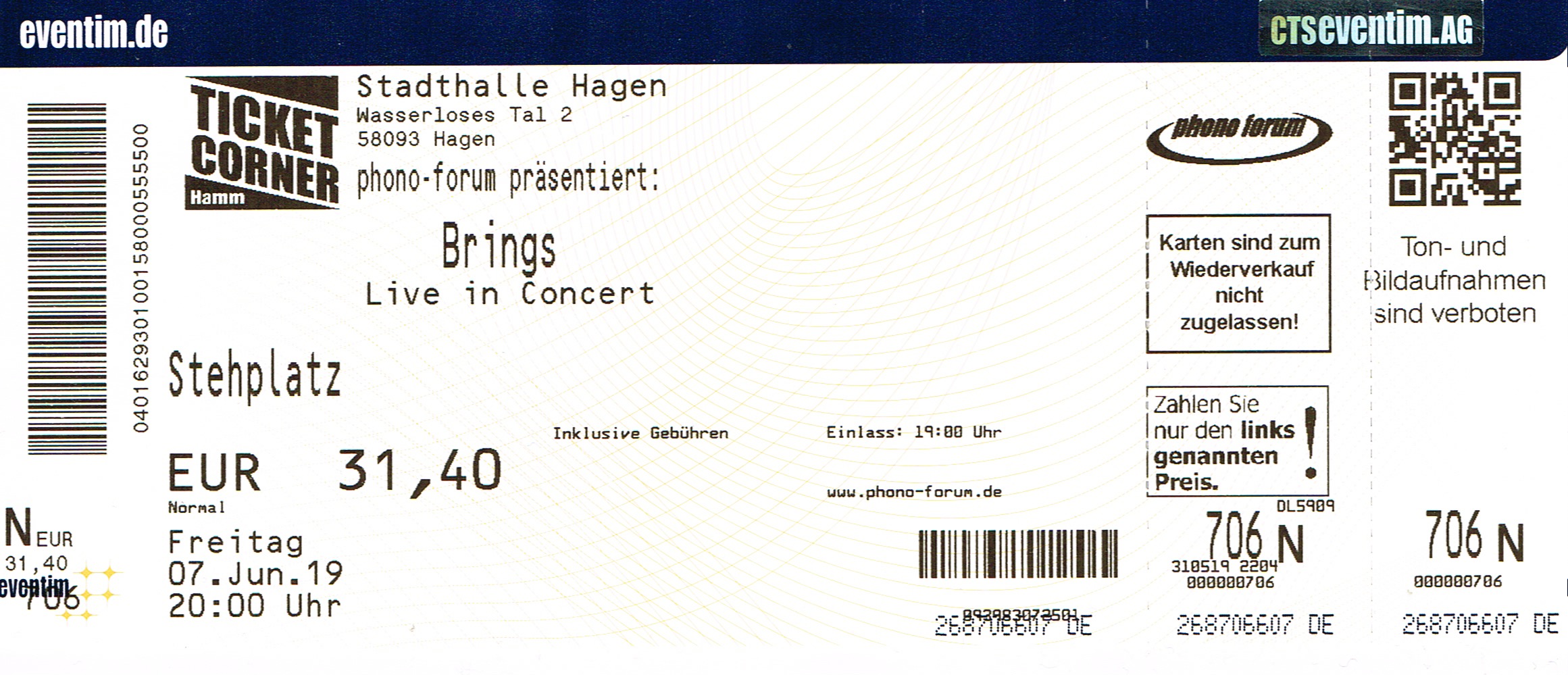 07.06.2019 – Brings @Hagen/Stadthalle