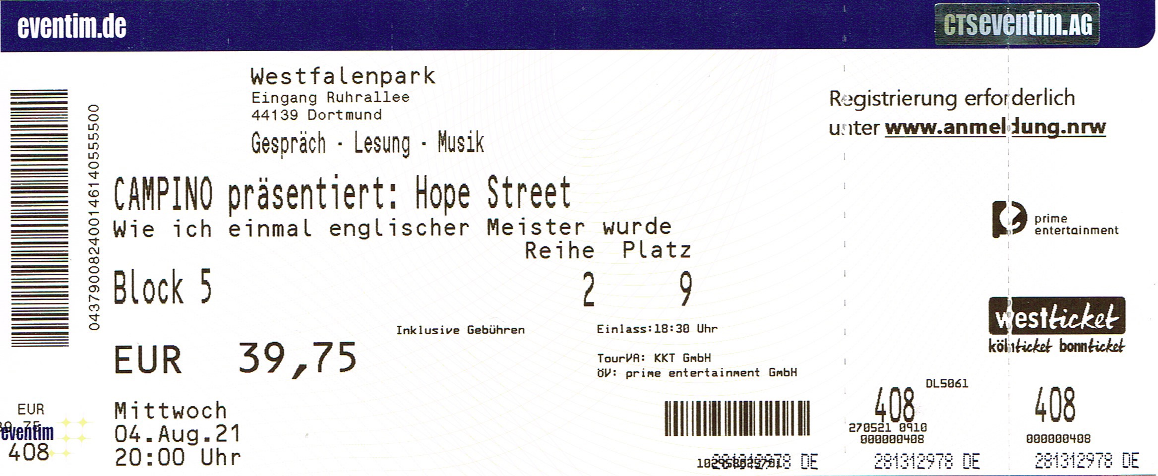 04.08.2021 – CAMPINO – Hope Street @Dortmund/Westfalenpark