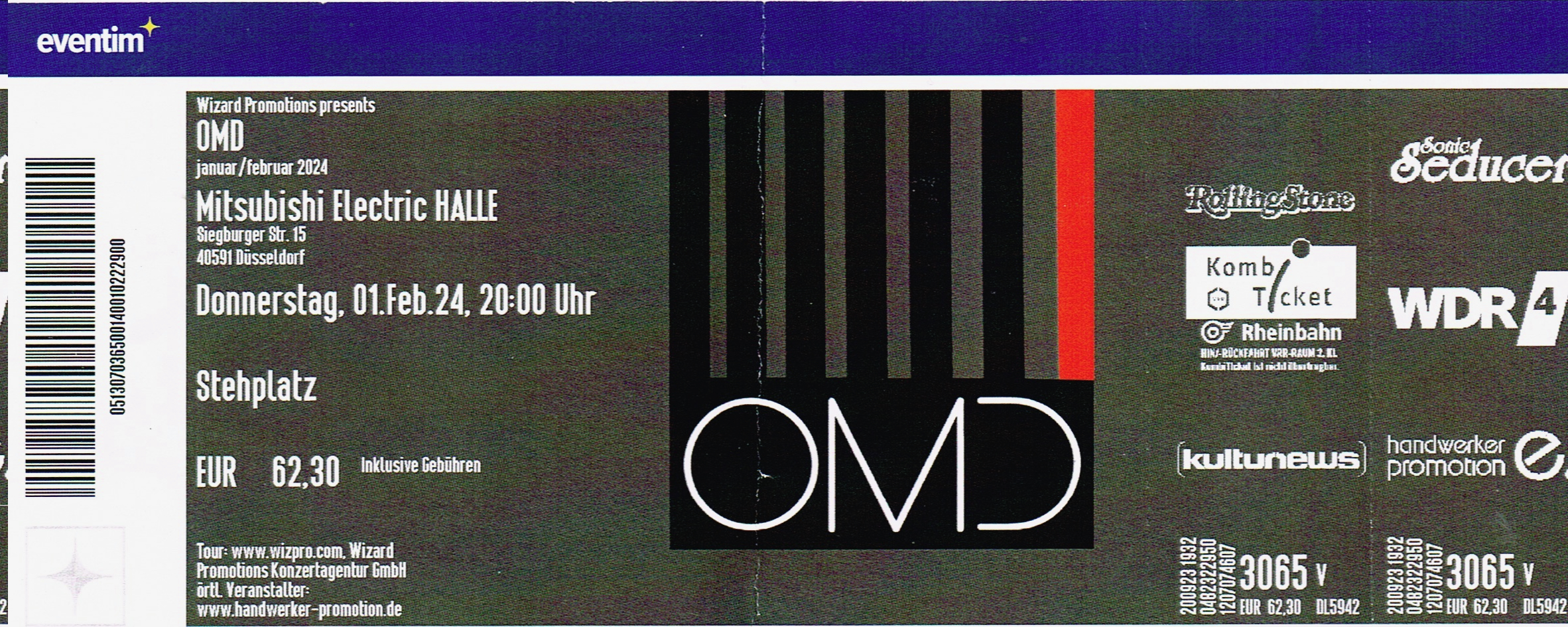01.02.2024 - OMD - Bauhaus Staircase @Düsseldorf/Mitsubishi Electric HALLE